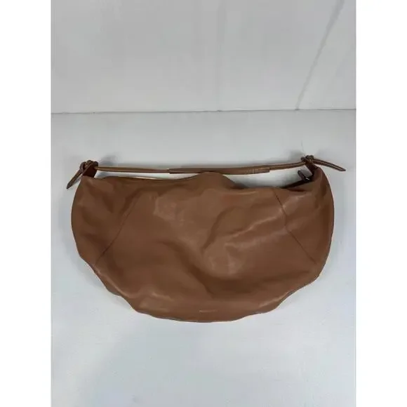 Mansur Gavriel Fortuna Brown Leather Bag with Discoloration & Stain - Picture 3 of 13